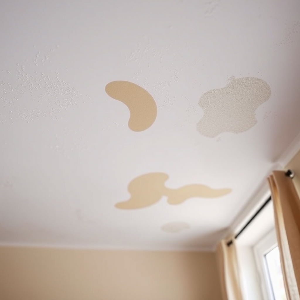 Les différents types de taches sur un plafond gouttelette · comment enlever gouttelette plafond