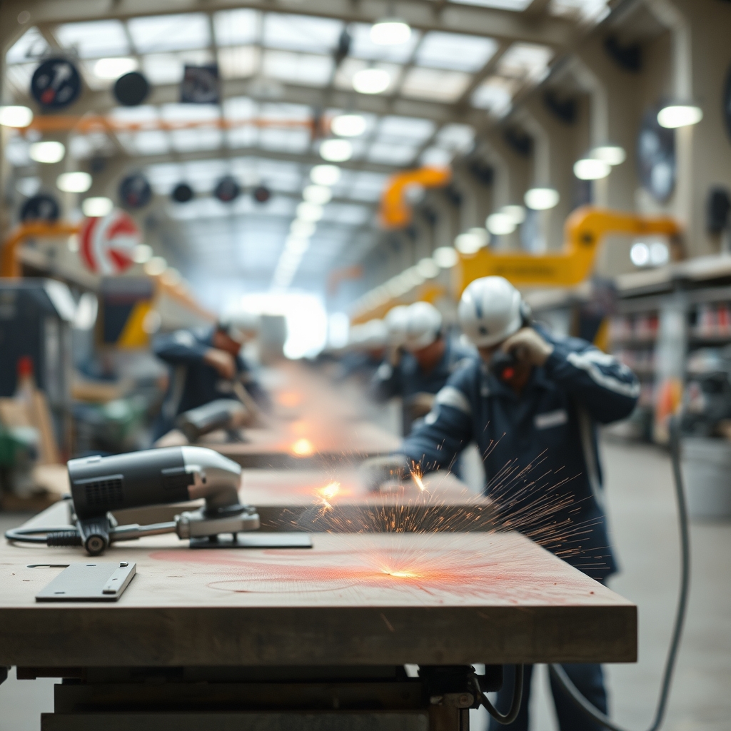 Caractéristiques des meuleuses grand public · Meuleuse industrielle vs grand public