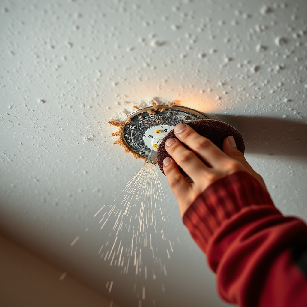 Réparer un plafond gouttelette : les étapes à suivre